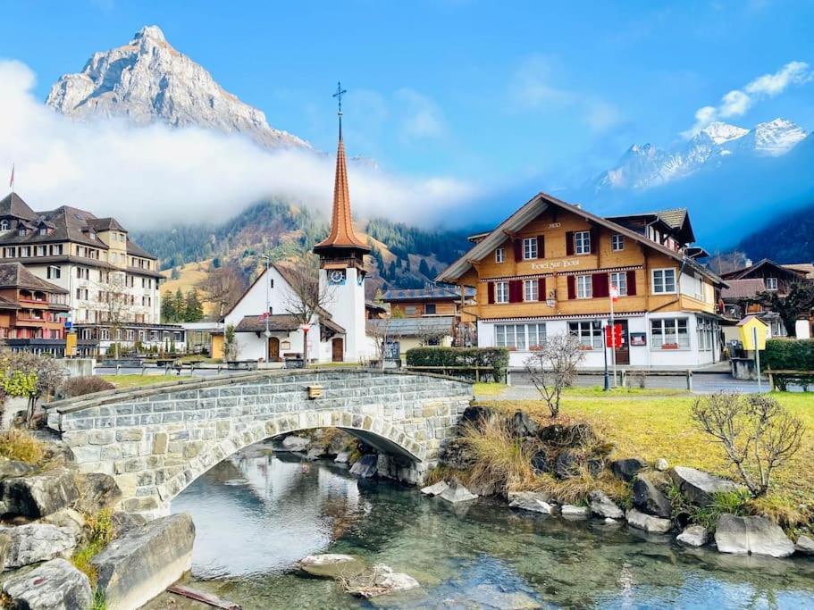 Cozy Apartment In Vintage House In Kandersteg Dış mekan fotoğraf