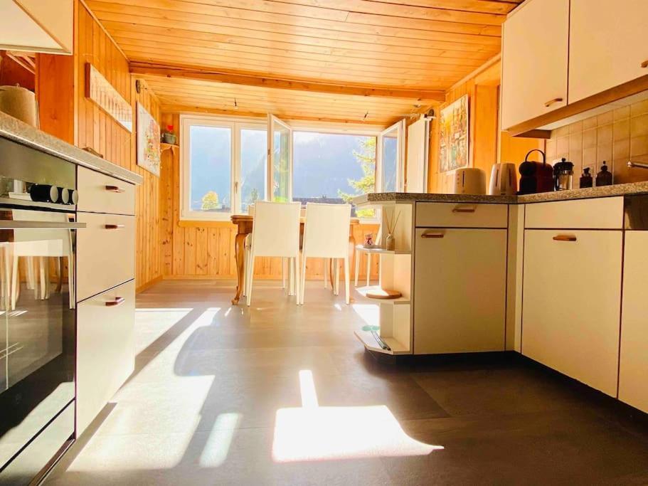 Cozy Apartment In Vintage House In Kandersteg Dış mekan fotoğraf
