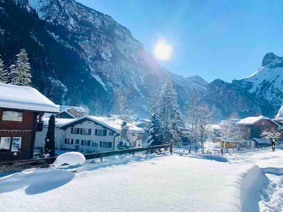 Cozy Apartment In Vintage House In Kandersteg Dış mekan fotoğraf